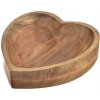 InDecor Dekoračná misa z mangového dreva Srdce, 25 x 25 x 7 cm, L
