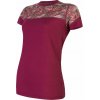 Dámske tričko kr.rukáv SENSOR MERINO IMPRESS lilla/feather M