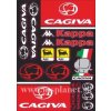 Nálepky moto Cagiva (sada nálepiek)