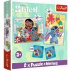 Trefl Sada 3v1 Lilo&Stitch: Šťastný deň