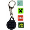 PIXIE CREW & MINECRAFT Klíčenka, černá, 4 multipixely