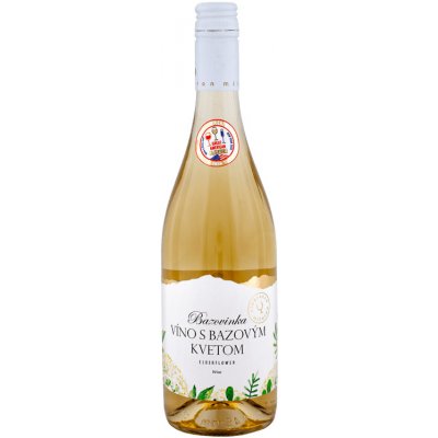 Miluron Víno s Bazovým Kvetom 11% 0,75 l (čistá fľaša)