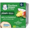 Gerber Organic Rastlinný Dezert Jablko a Ananás s kokosovým mliekom 4 x 90 g