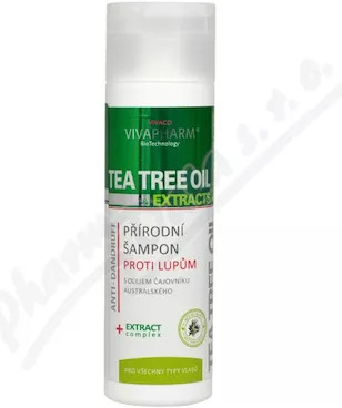 Vivaco VivaPharm Tea Tree Oil & Extracts Šampón proti lupinám 200 ml