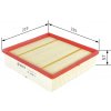Vzduchový filter BOSCH F 026 400 379