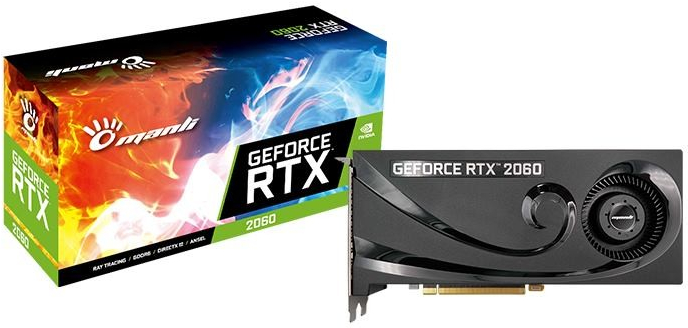 Manli GeForce RTX 2060 6GB GDDR6 M-NRTX2060/6REHPPPV2-M1432