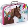 oxybag Detský lamino kufrík - 34 cm - kôň romantic