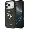 Guess PU 4G Metal Logo Zadný Kryt pre iPhone 17 Pro Grey GUHCP17L4GMGGR