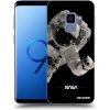 Picasee silikónový čierny obal pre Samsung Galaxy S9 G960F - Astronaut Big