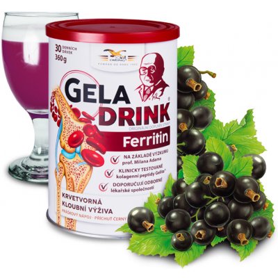 Orling Geladrink Ferritin nápoj Čierne ríbezle 360 ​​g