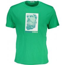 Bikkembergs perfektné pánske tričko krátky rukáv zelené