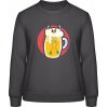 AWDis Sweat Mikina - Dizajn - Smrtka v Pive - Búrková sivá - XXL - Dámske