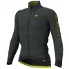 ALÉ Cycling Clothing ALÉ Graphics PRR Thermo Road, Black/ Fluo yellow Veľkosť: M Pánsky zateplený dres s dlhým rukávom