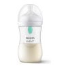 Avent Natural Response priehľadná fľaša s cumlíkom s ventilom AirFree 260 ml