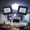 NEDES LED reflektor s pohybovým PIR senzorom 10W, 4000K | 1 + 1 zdarma
