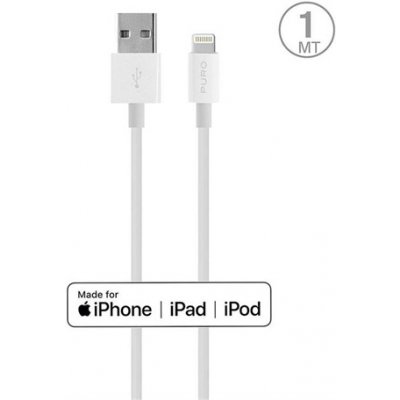 Puro CAPLTWHI USB-A to Lightning, 1m, bílý