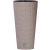 Prosperplast Kvetináč Rato Pletený svetlohnedý 25 cm