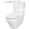 CERSANIT - WC KOMBI CREA CLEANON 010/020 OVAL, NÁDRŽKA 010 3/5, SEDADLO DUR SLIM WO LW ONE K114-023-B-SET