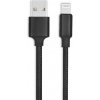 AppleKing opletený dátový a nabíjací kábel USB-A 2.0 / Lightning pre iPhone / iPad / iPod / AirPods - 3 m - čierny - možnosť vrátiť tovar ZADARMO do 30tich dní