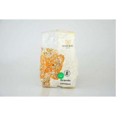 Natural Jihlava Jahodová granola bez lepku, Natural 200 g