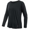 SENSOR Merino Air Traveller dámske čierne tričko dl.rukáv - L