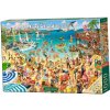 PUZZLE 1000 Dielikov Zábava pri mori CASTOR, CASTORLAND
