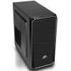 EVOLVEO Shaw 2, case mATX, 1x 120 mm ventilátor, přední mesh panel, prachový filtr, bez zdroje, černá CAEShaw2