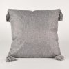 Dekoračná obliečka na vankúš so strapcami 45x45 šedá-HT-00243