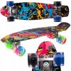 Skateboard MalPlay skateboard svietiace kolesá 60 mm 56x15 cm ABEC-7