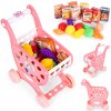 MultiStore 978-2 Detský nákupný vozík s 18 doplnkami, ružový