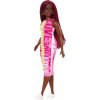 Barbie Modelka vzorované šaty LOVE