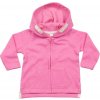 Babybugz Detská mikina na zips s kapucňou - Bubble gum ružová | 18-24 mesiacov