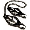 M&K Mr Fist Nipple Clamps, kovové svorky s retiazkou