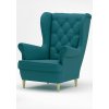 Kreslo ušiak KING III Tyrkysový - MALMO 85