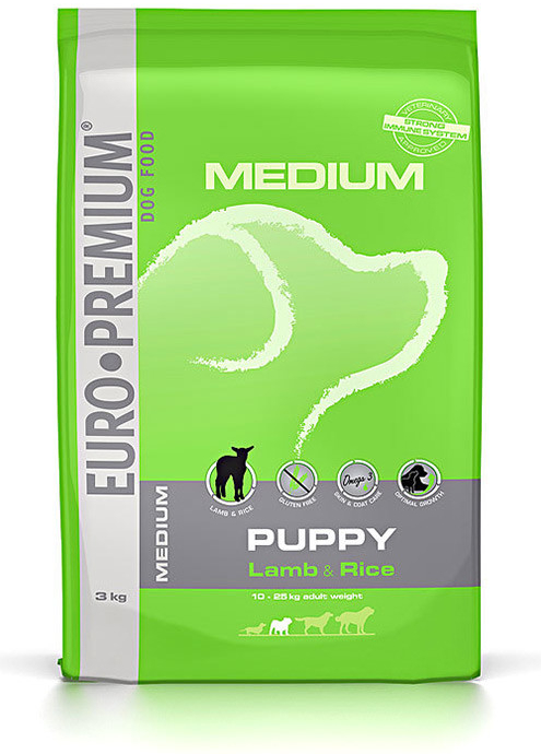Euro-Premium Puppy Medium Lamb & Rice 12 kg