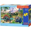 CASTORLAND Puzzle Dinosauři pod sopkami 120 dílků