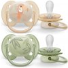Avent Philips šidítko Ultrasoft Premium Zvířátko 2 ks oranžová/zelená