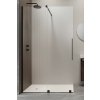 RADAWAY FURO BLACK WALK-IN 120cm ľavá sprchová stena s posuvným dielom, profil čierny, sklo číre - s kolmou vzperou