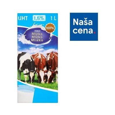 Tesco Trvanlivé polotučné mlieko 1 l od 0,49 € - Heureka.sk