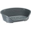 Pelech plast SIESTA DLX 12 tm.sivý 111x80,5x33cm FP