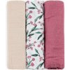 PETITE & MARS Sada plienok bambusová mušelínová 3ks Moussy Pink Meadow 68 x 68 cm 415364