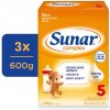 3x SUNAR Complex 5 Mlieko dojčenské 600 g