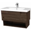 Dreja Umývadlová skrinka INVENCE SZZO 80 (umývadlo Harmonia) - D25 Teak / D25 Teak