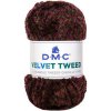Priadza VELVET TWEED 100g, zelenovínová - odtieň 252