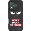 Picasee silikónový čierny obal pre Honor 400 Lite 5G - Angry Eyes - Transparent