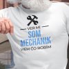 Tričko s potlačou SOM MECHANIK Pánsky Biela 5XL
