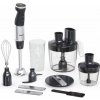 Tefal HB67G830 Quickchef+ 5v1 tyčový mixér, 1000 W, 20 rychlostí, tichý režim, plynulá regulace rychlosti, nerez / černá (HB67G830)