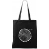 Taška bavlnená 42x38 cm, Letokruhy - 40, Čierna