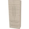 Mereo, Mereo Bino, kúpeľňová skrinka vysoká 163 cm, dvojitá, Multidecor, Light Rock Hickory, MER-CN699LRH1