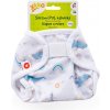 XKKO Vrchné plienkové nohavičky Newborn - Sky Whale